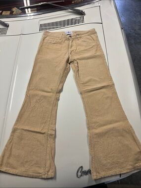 Mens Madcap England Killer 70s Cord Flares in Latte/Khaki, Gently Used 30x32